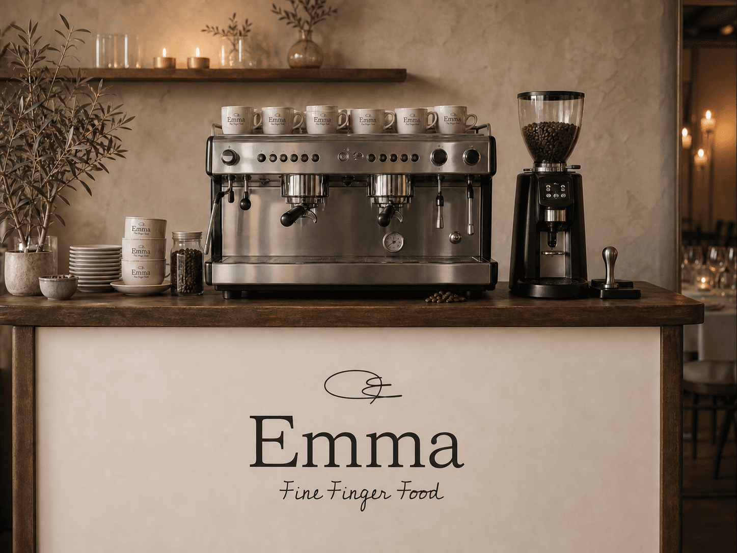 עמדת הבריסטה המלאה של Emma